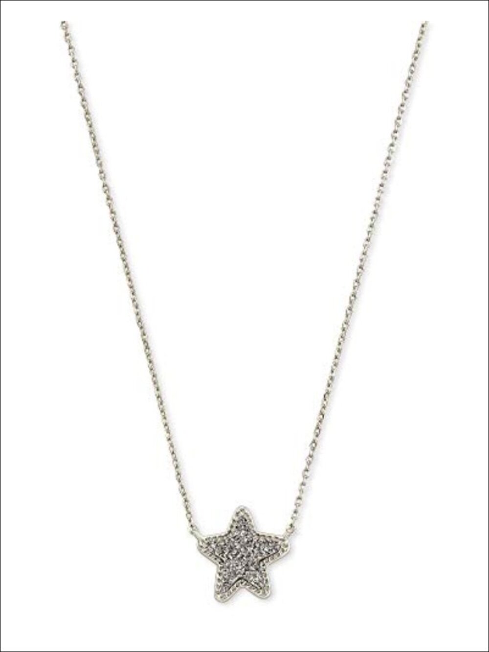 Kendra Scott Jae Star Silver Pendant Necklace for Women